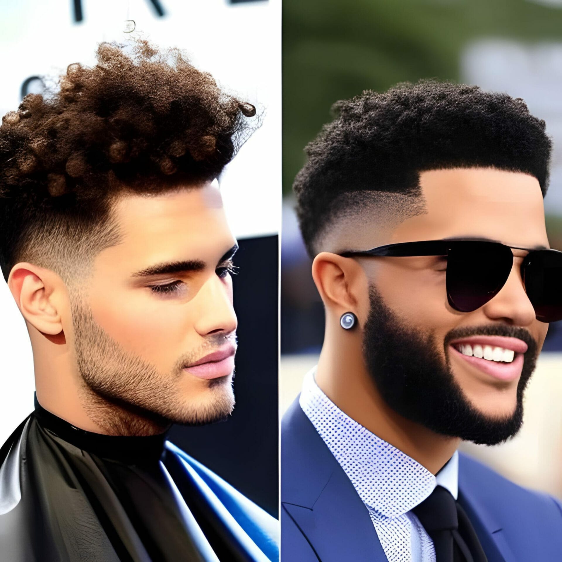 Low Taper Haircut for Curly Hair (Men and Women)