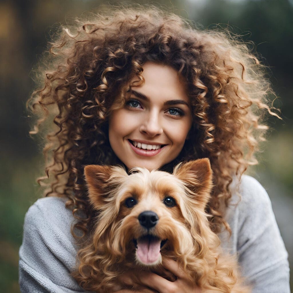 Does Your Pet Like Your Curly Hair?